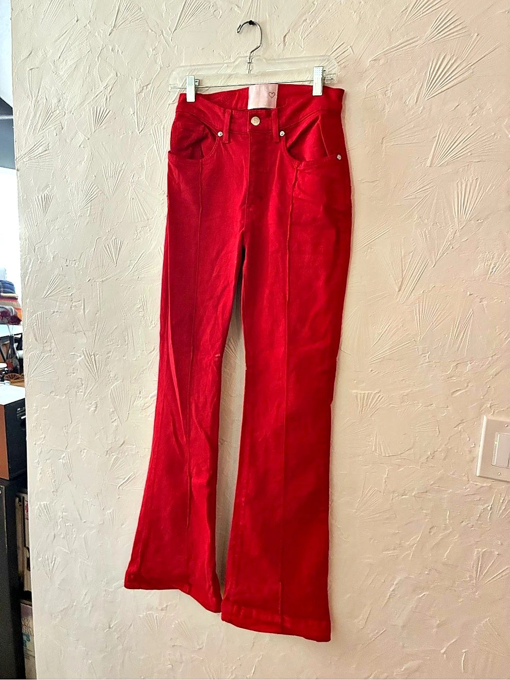 Revice Red Flare Pants Like New